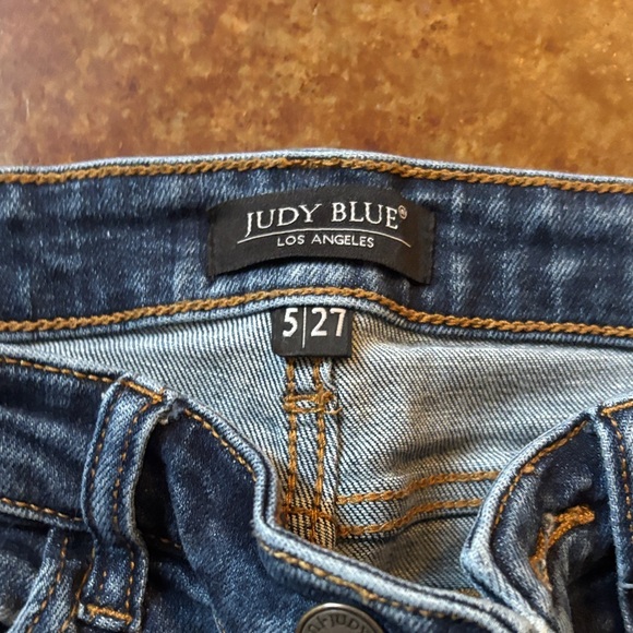 Judy Blue Dark Wash Straight Leg Jeans - Picture 2 of 5